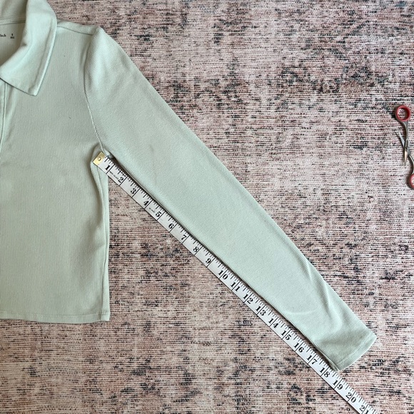 Abercrombie & Fitch Soft Rib Longsleeve Polo - Picture 8 of 9